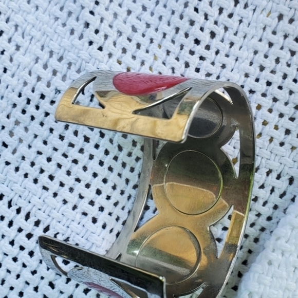 1980s Groovy Cuff and Bangle set - Picture 6 of 7